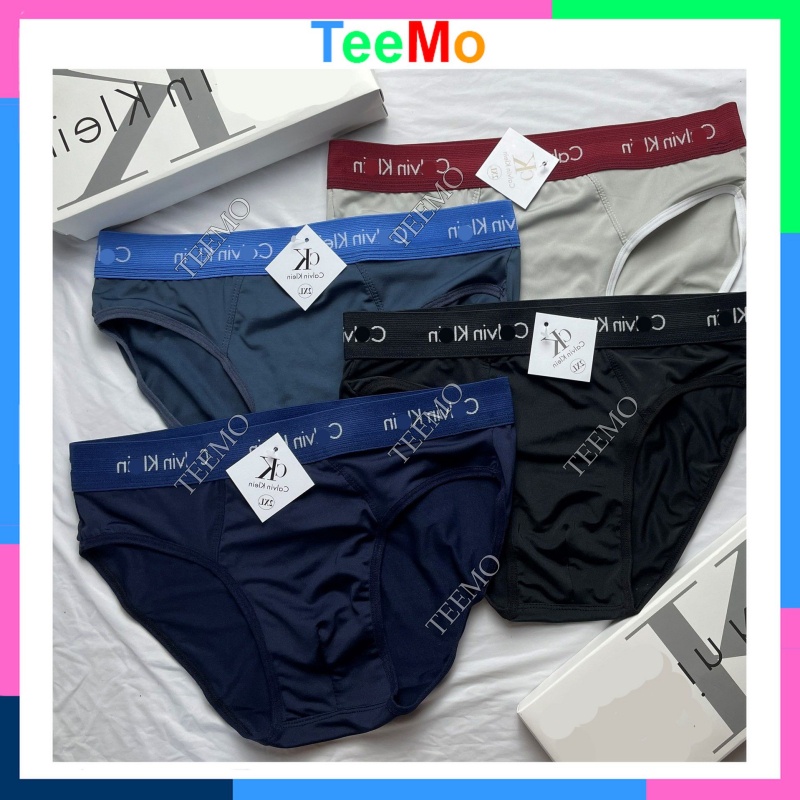 Quần lót nam tam giác, quần sịp nam thun lạnh co giãn, kháng khuẩn, khử mùi hôi đủ size tới 80kg | Teemo