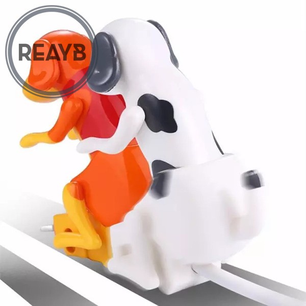 Dây cáp sạc nhanh trang trí hình chú chó vui nhộn thích hợp cho nhiều dòng điện thoại di động Type-C