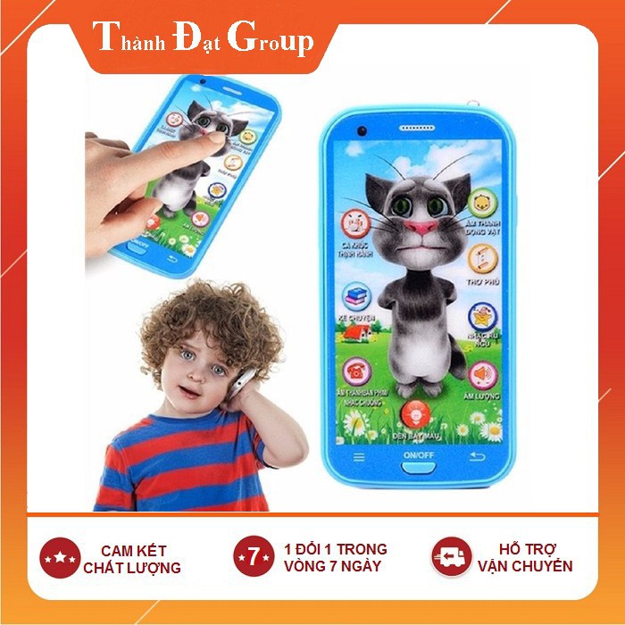 Điện thoại Mèo Tom đồ chơi cảm ứng cho bé học tập giao tiếp nói chuyện SIÊU HOT HOT