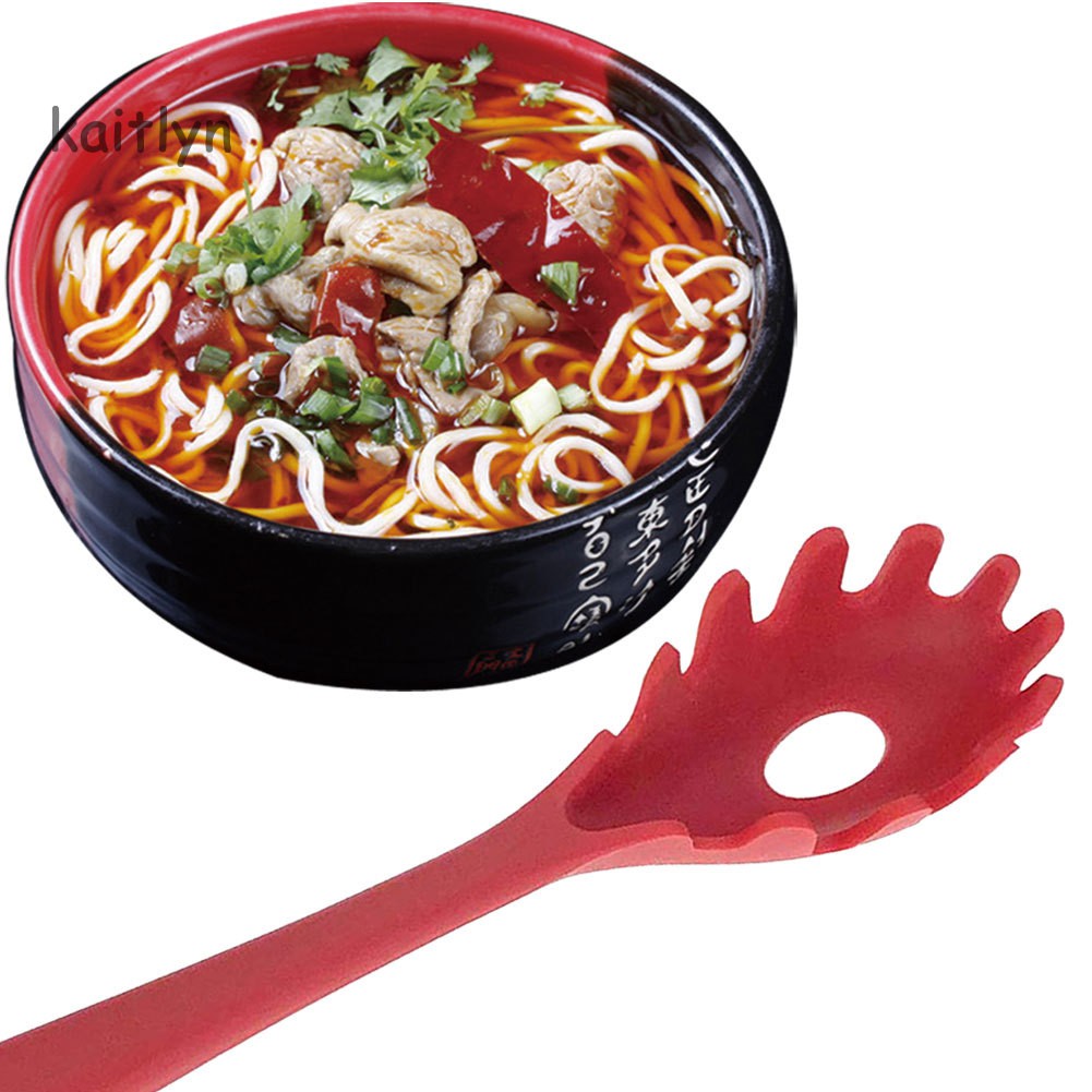 Muỗng silicone ăn mì Spaghetti/Pasta có rãnh chịu nhiệt