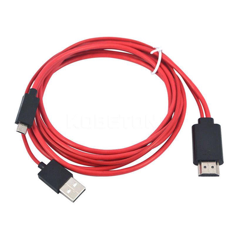 Dây cáp TV chuyển đổi MHL sang HDMI/Micro USB sang HDMI 1080P HD cho Android 11pin