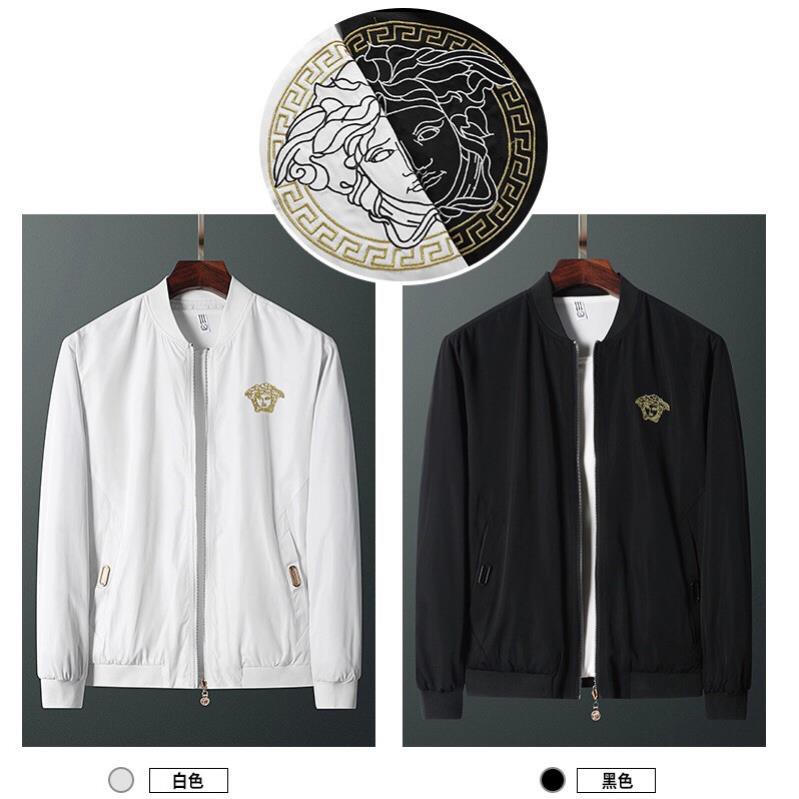 RẺ NHẤT SHOPEE Áo khoác nam thêu logo versace poly quảng châu