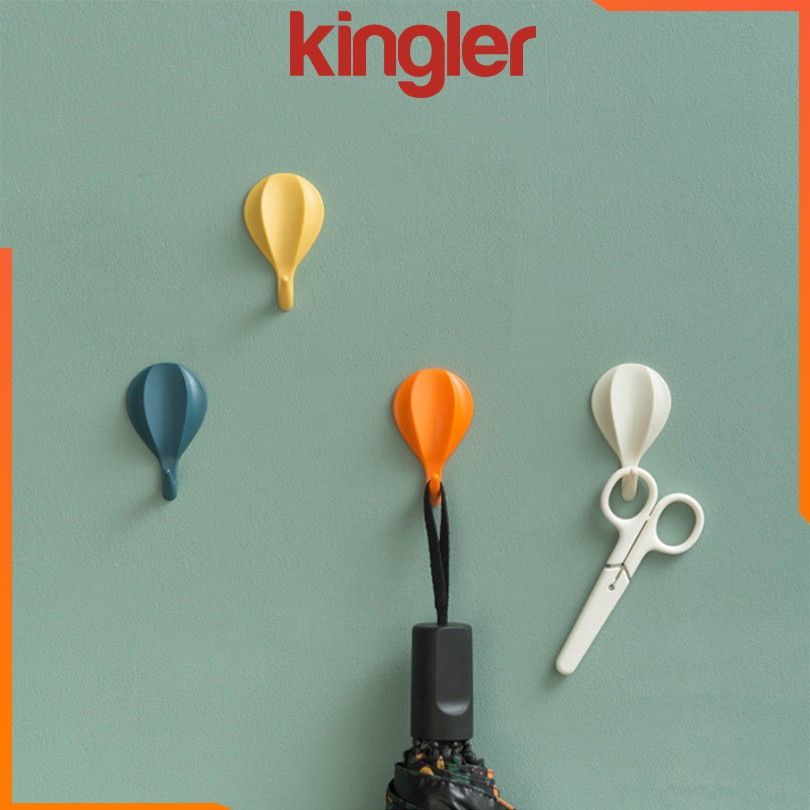 Móc Dính Tường Kinh Khí Cầu, Móc Dán Tường Treo Đa Năng, Kiểu Dáng Đẹp, Nhiều Màu Lựa Chọn, Kingler 2222