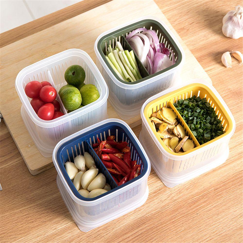 Hộp Đựng Rau Củ Quả Hình Vuông Tiện Dụng Cho Nhà Bếp