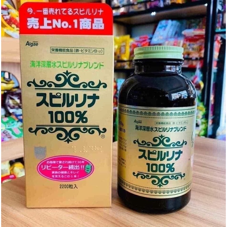 Tảo Xoắn Spirulina Nhật Bản Hộp 2200 Viên