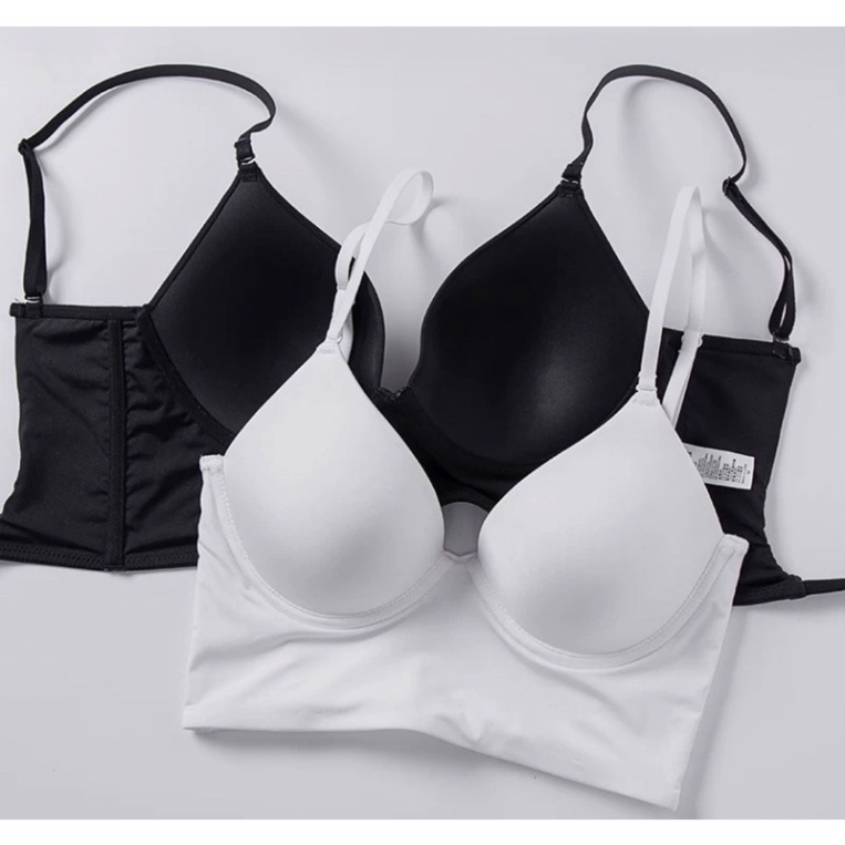 Áo Lót Su Sang Chảnh Hở Lưng Mặc Váy Chữ U 2 Dây Nâng Ngực Tạo Nhiều Kiểu Gợi Cảm nội y xanh chất thoáng