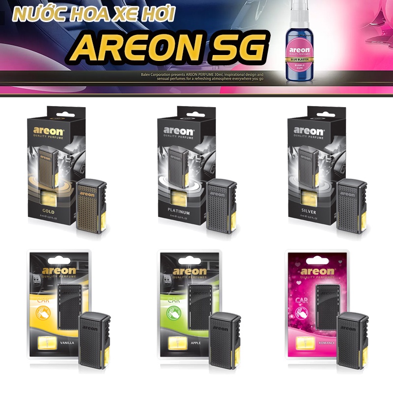 Nước Hoa gài cửa gió Ô tô AREON ( Nhiều mùi hương)