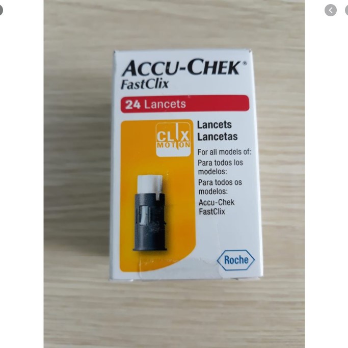 Kim lấy máu Accucheck Fastclix (24 kim) (Hộp)