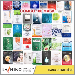 Mặt nạ giấy dưỡng da dưỡng ẩm trắng da nội địa trung 100 miếng
