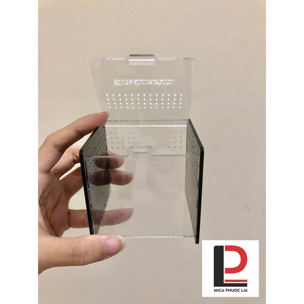 Hộp Nuôi Nhện/ Bọ cạp size baby kích thước 7-7-7cm