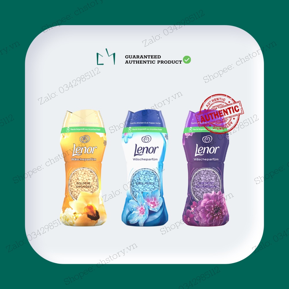 Viên xả vải khô Lenor 210g lưu hương dài lâu