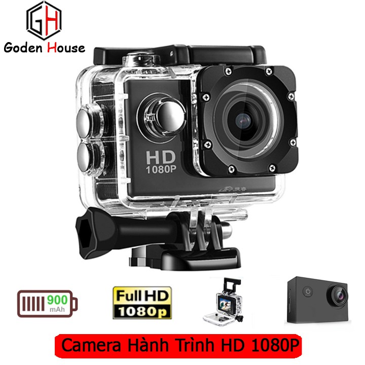 Camera hành trình Full HD 1080P Goden House cao cấp, camera hành trình chống nước full phụ kiện lắp đặt trên xe | WebRaoVat - webraovat.net.vn