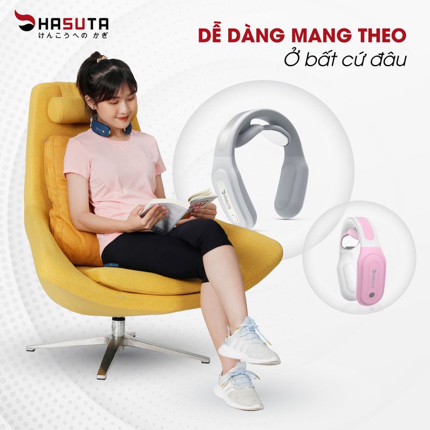 Máy massage cổ HASUTA nhỏ gọn đa tính năng HMN-160