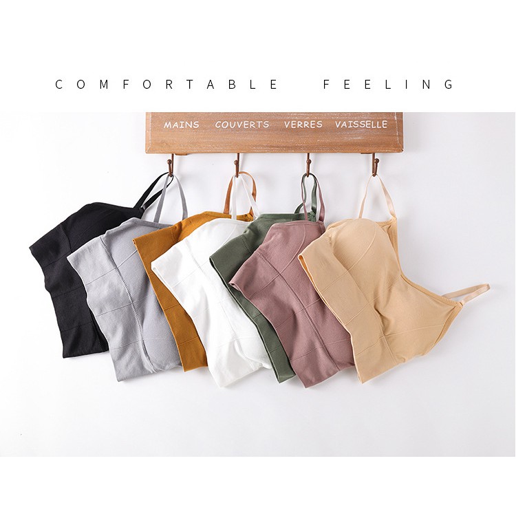 Áo bra cotton gân CAO CẤP - tập GYM - Đệm mút tháo rời | BigBuy360 - bigbuy360.vn