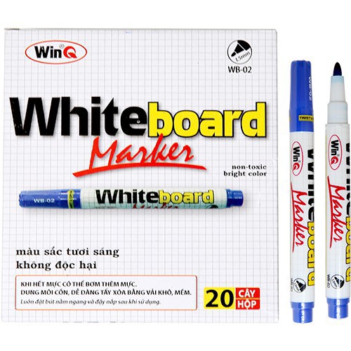 Bút dạ bảng Whiteboard  WB-02 màu xanh (dễ dàng tẩy xóa)