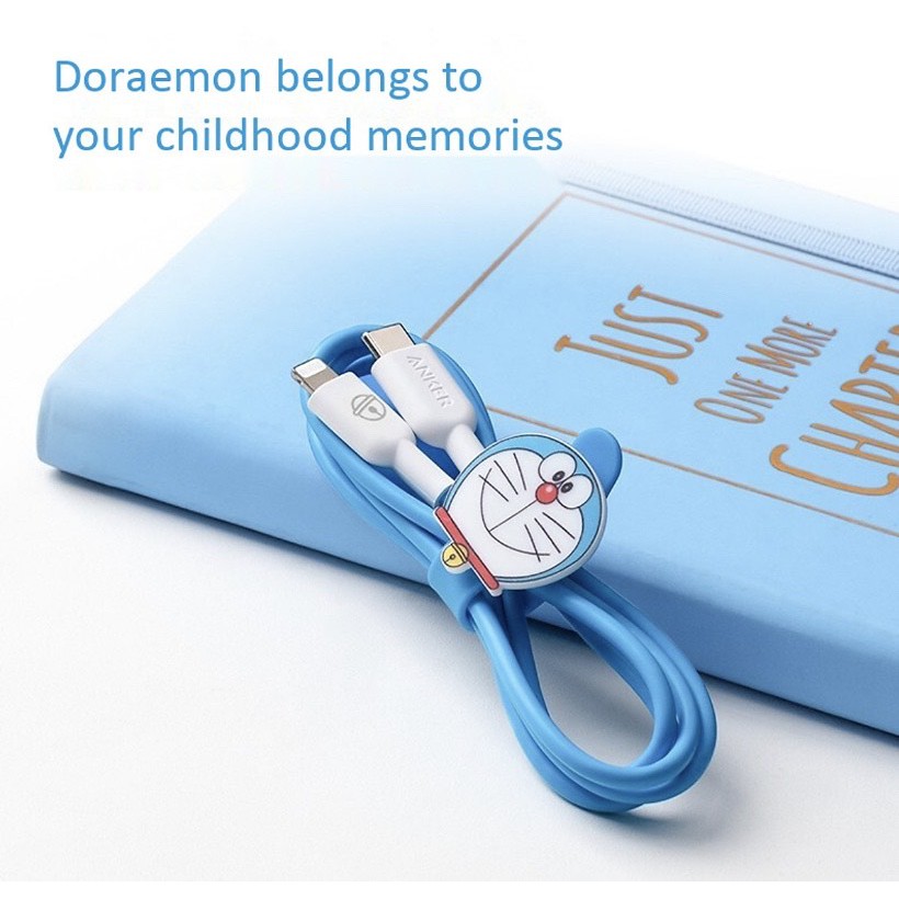 Cáp sạc Anker Doraemon Power line ll A8632 type C to Linghtning 0.9m MFI sạc PD cho IP/IPAD