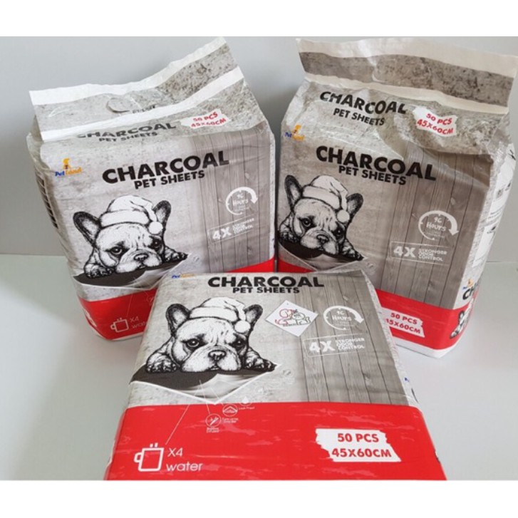 Bịch tấm lót vệ sinh chó mèo than hoạt tính Charcoal - Lida Pet Shop