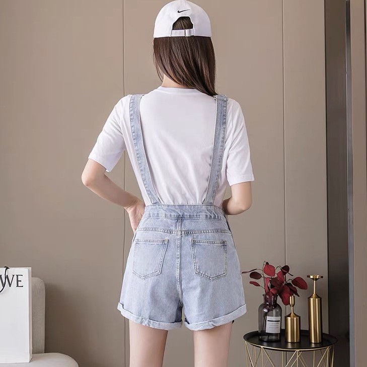 Yếm jean nữ ống rộng julido store, yếm nữ màu xanh cá tính cao cấp phong cách HÀN QUỐC 2021 yn0007 | BigBuy360 - bigbuy360.vn