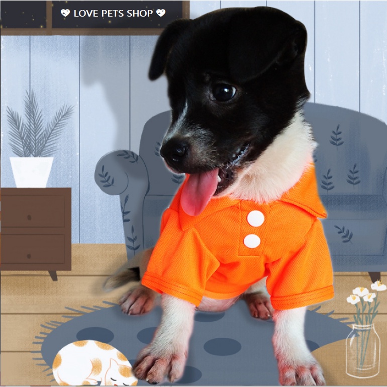 ÁO CHO CHÓ MÈO KIỂU DÁNG POLO -  LOVE PETS SHOP