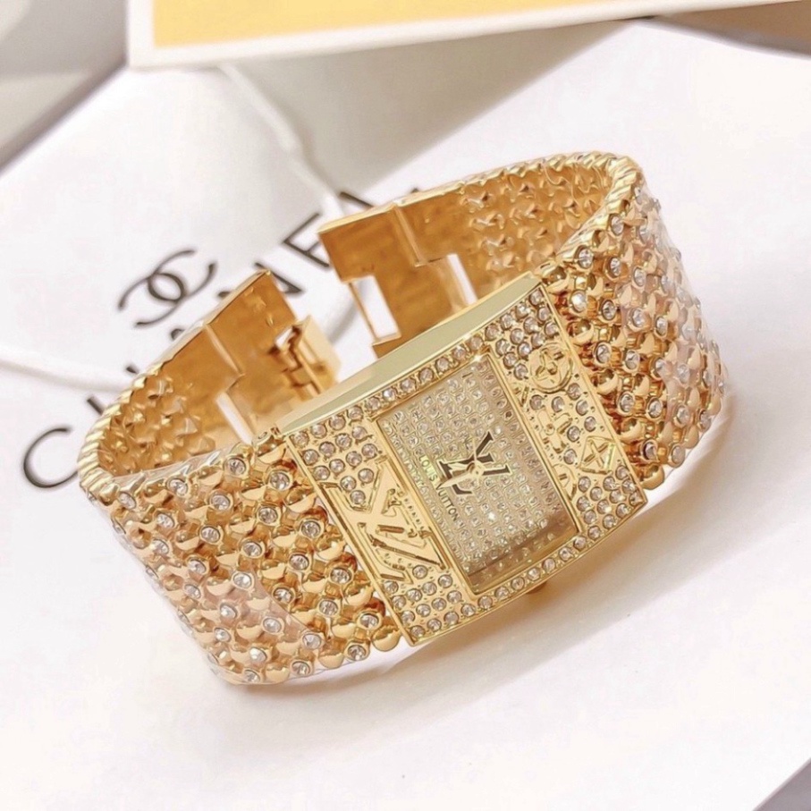 Đồng hồ nữ LV bảng dây kim loại ko rỉ thiết kế tinh tế hợp thời trang, chống nước, bảo hành 12 tháng, tuyển sỉ | BigBuy360 - bigbuy360.vn