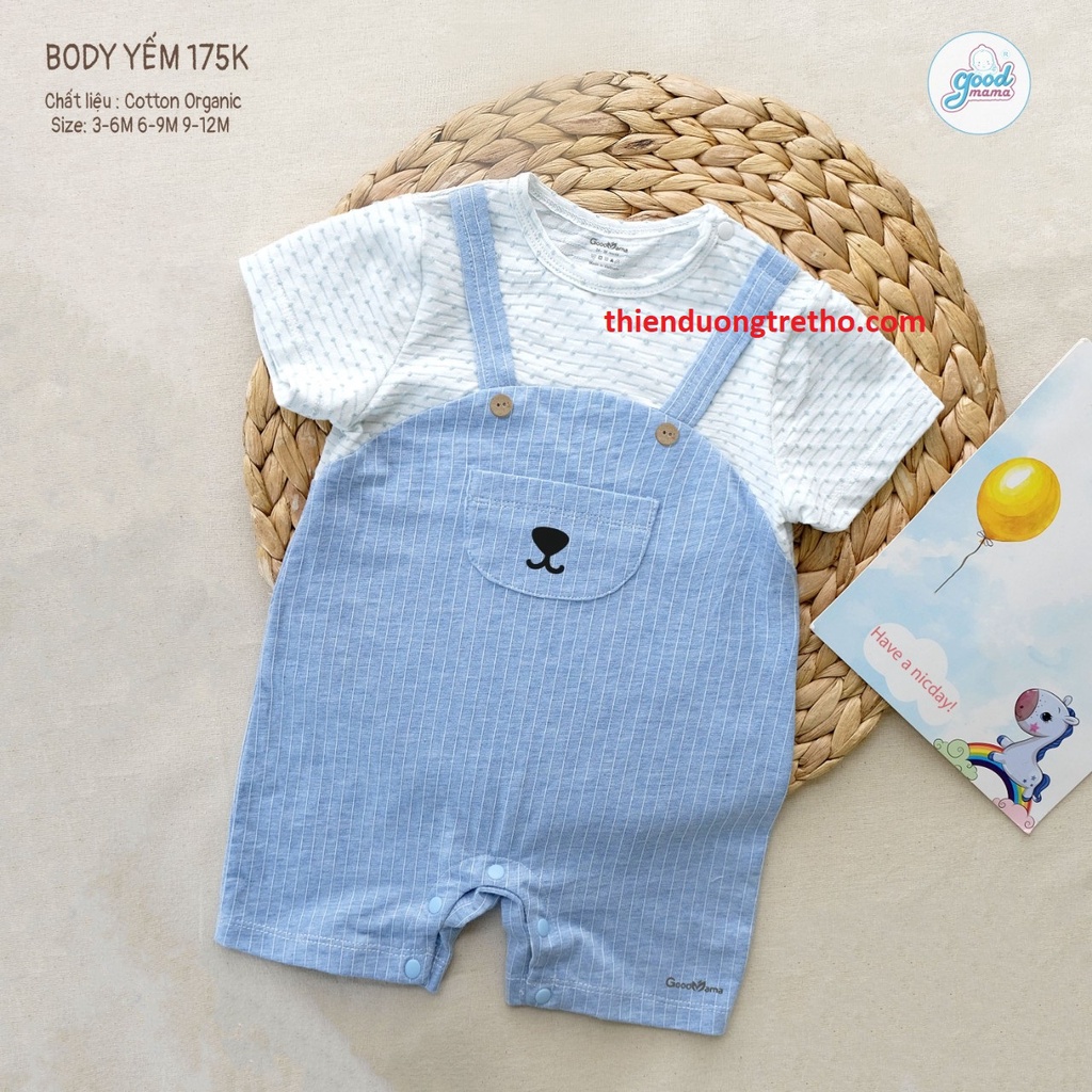 Body Sợi Tre Moona cho bé 3-12 Tháng