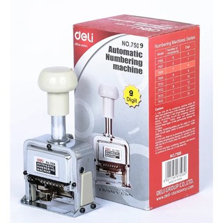 Dấu số nhảy tự động deli - 6 số, 7 số, 8 số, 9 số, 10 số