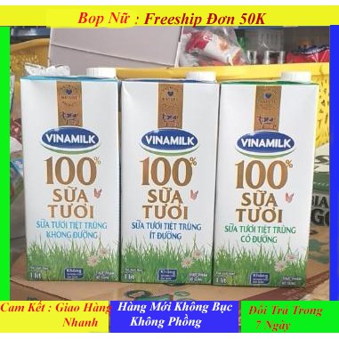 Sữa Tươi Lít 100% Vinamilk Con Bò ❤️FREESHIP❤️ Sản Phẩm Cao Cấp Số 1 Việt Nam Xuất Khẩu