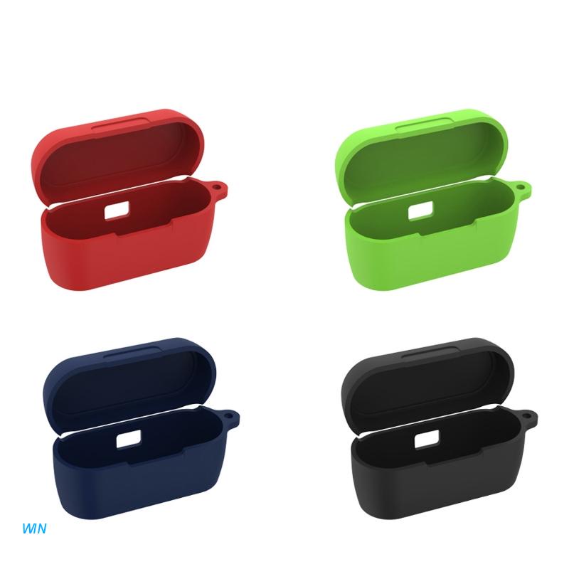 Vỏ bọc silicone bảo vệ hộp sạc tai nghe không dây màu kẹo dễ thương