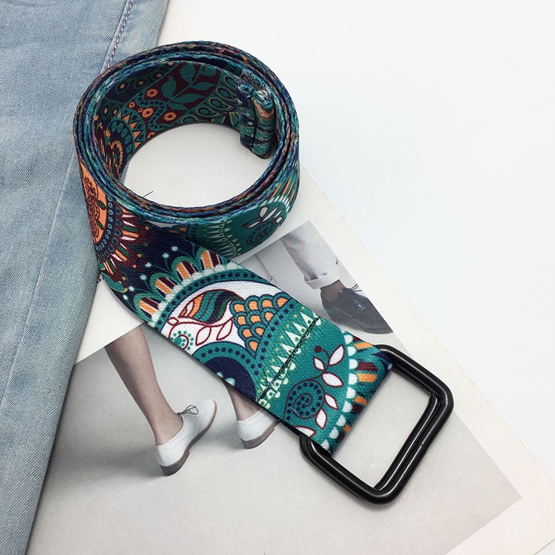 Thắt Lưng Vải canvas Hai Lớp Thời Trang Trẻ Trung Mùa Hè Cho Nam Nữ