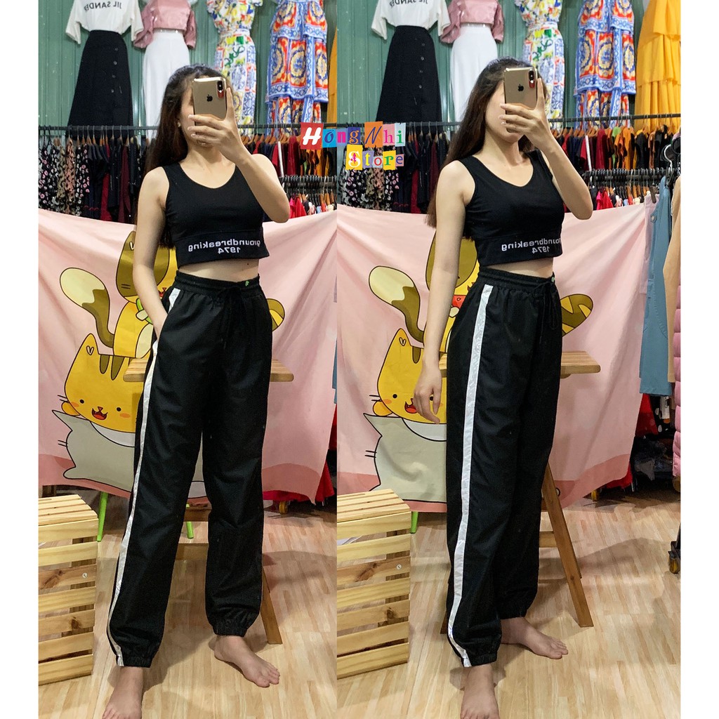 Áo Croptop Kèm Bra Tay Lỡ Dáng Rộng Oversize Ulzzang - MM