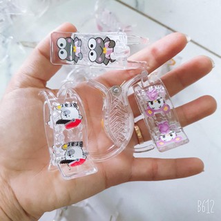 Kẹp càng cua 5 Răng hoạt hình nhựa TRONG GIAO NGẪU NHIÊN