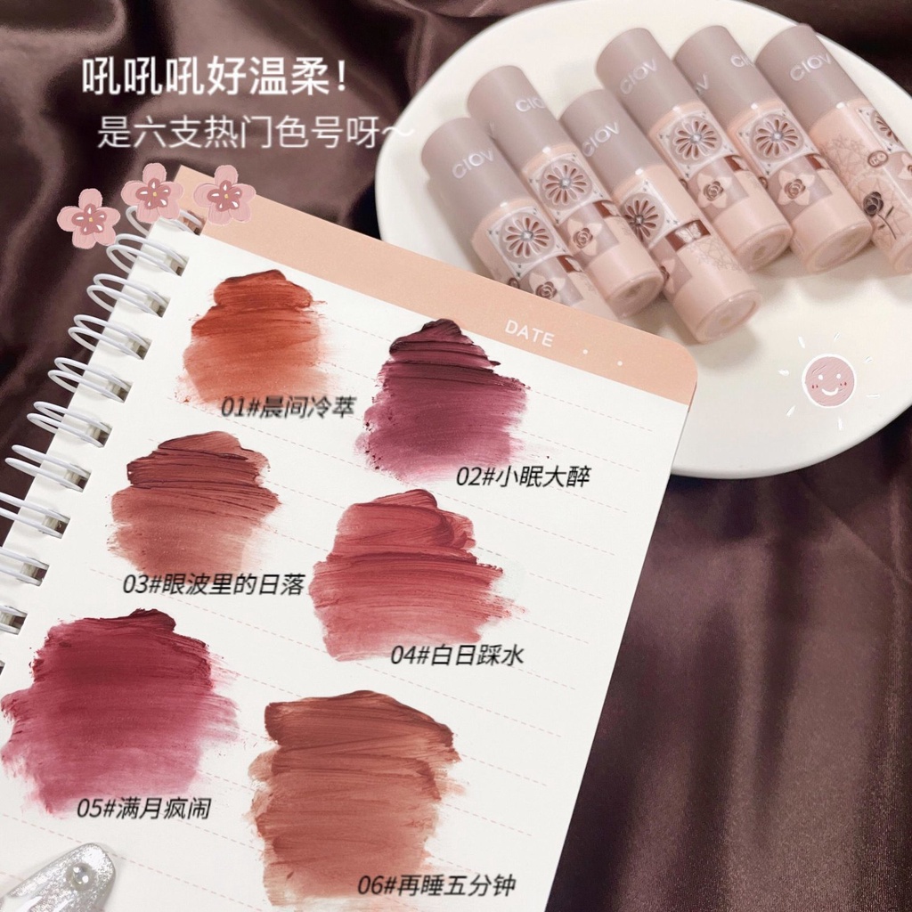 Son Môi CIOV Chống Thấm Nước Màu Sắc Thời Trang