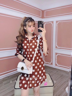 Đầm somi chấm bi
