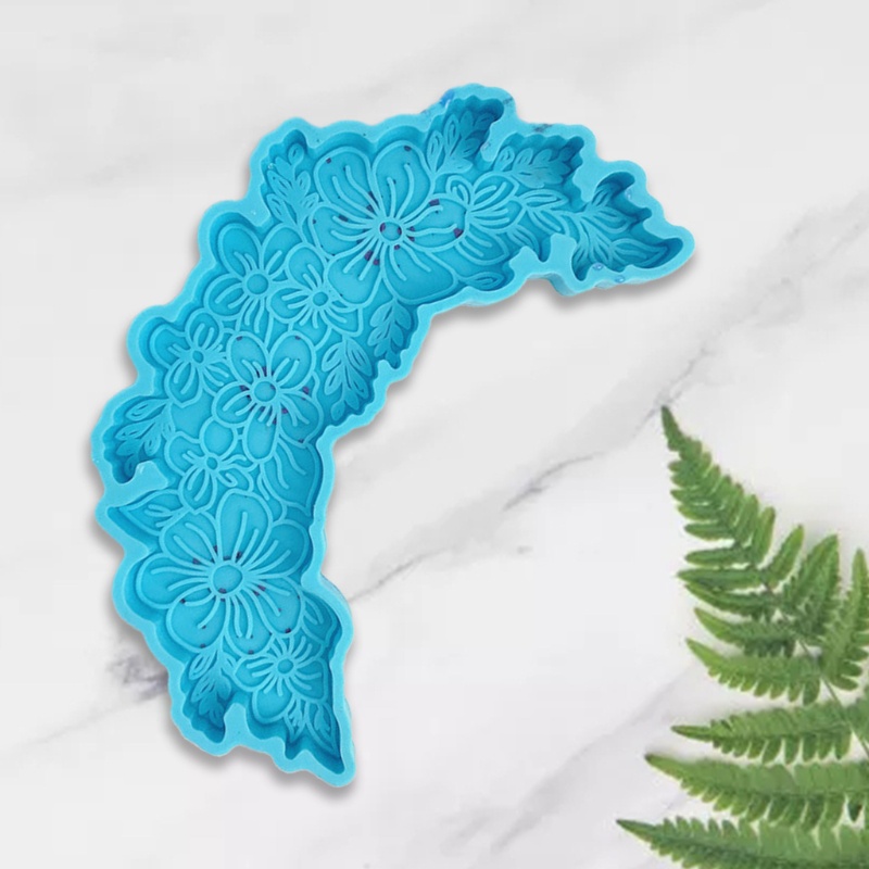 Khuôn Silicone Làm Đế Lót Ly Hình Hoa Mặt Trăng DIY