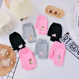 Quần legging bé gái, quần dài legging chất coton