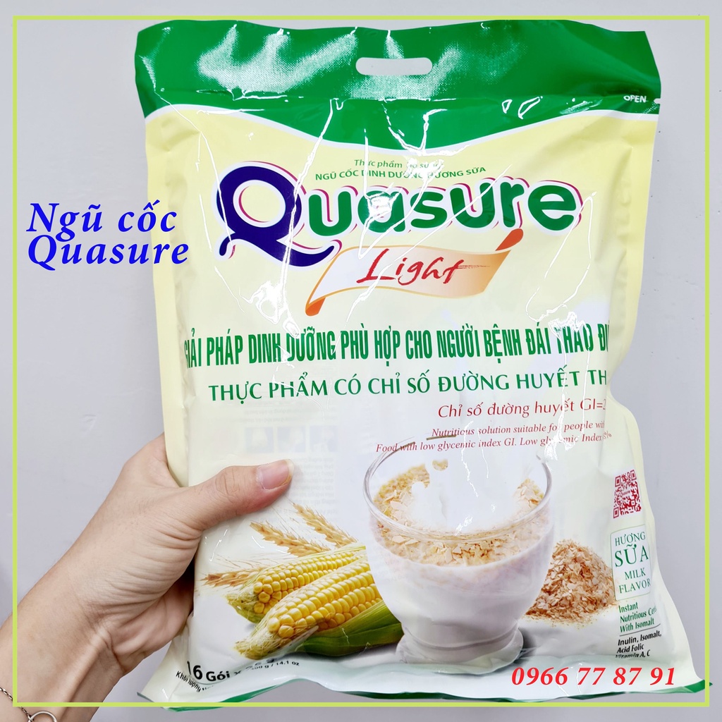 Ngũ cốc dành cho người tiểu đường, ăn kiêng Quasure Light túi 400g