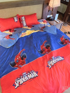 Set Chăn Ga Gối Poly Cotton Người Nhện