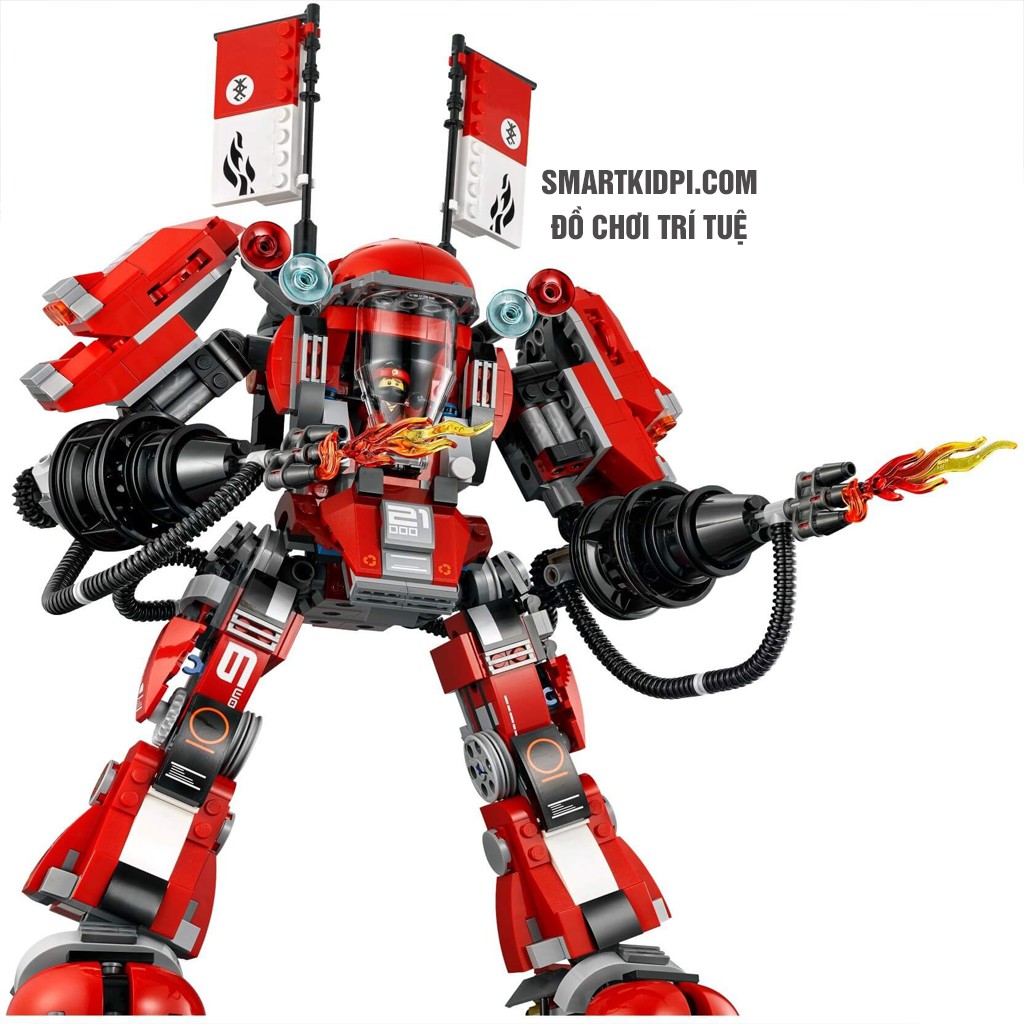 Đồ chơi Not LEGO Ninjago 70615 - Người Máy Samurai Lửa Khổng Lồ✅CAO CẤP✅ của Kai (Not LEGO Ninjago Fire Mech)