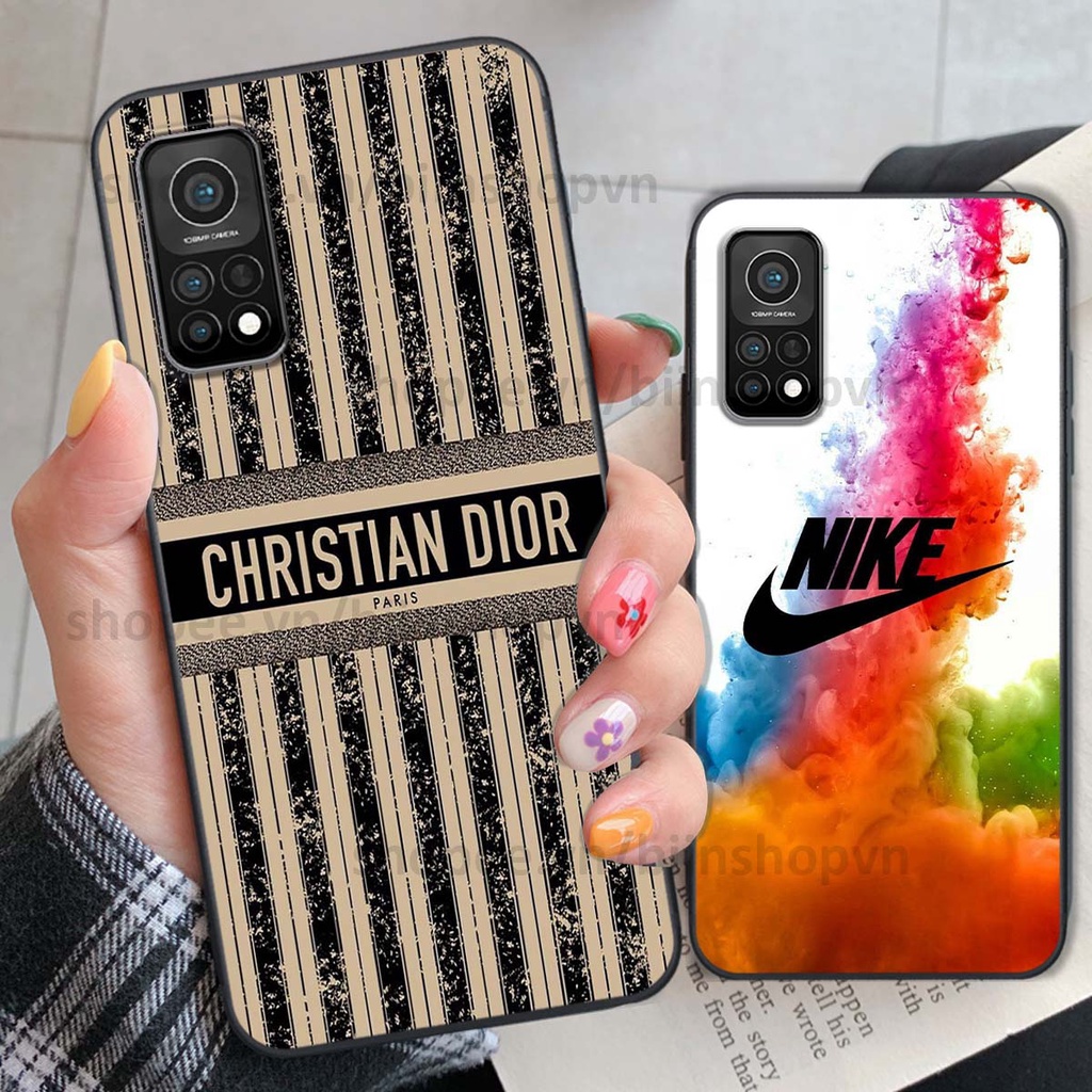 Ốp Xiaomi Mi 10T Pro in hình thương hiệu nhiều màu sắc thể thao cá tính thời trang