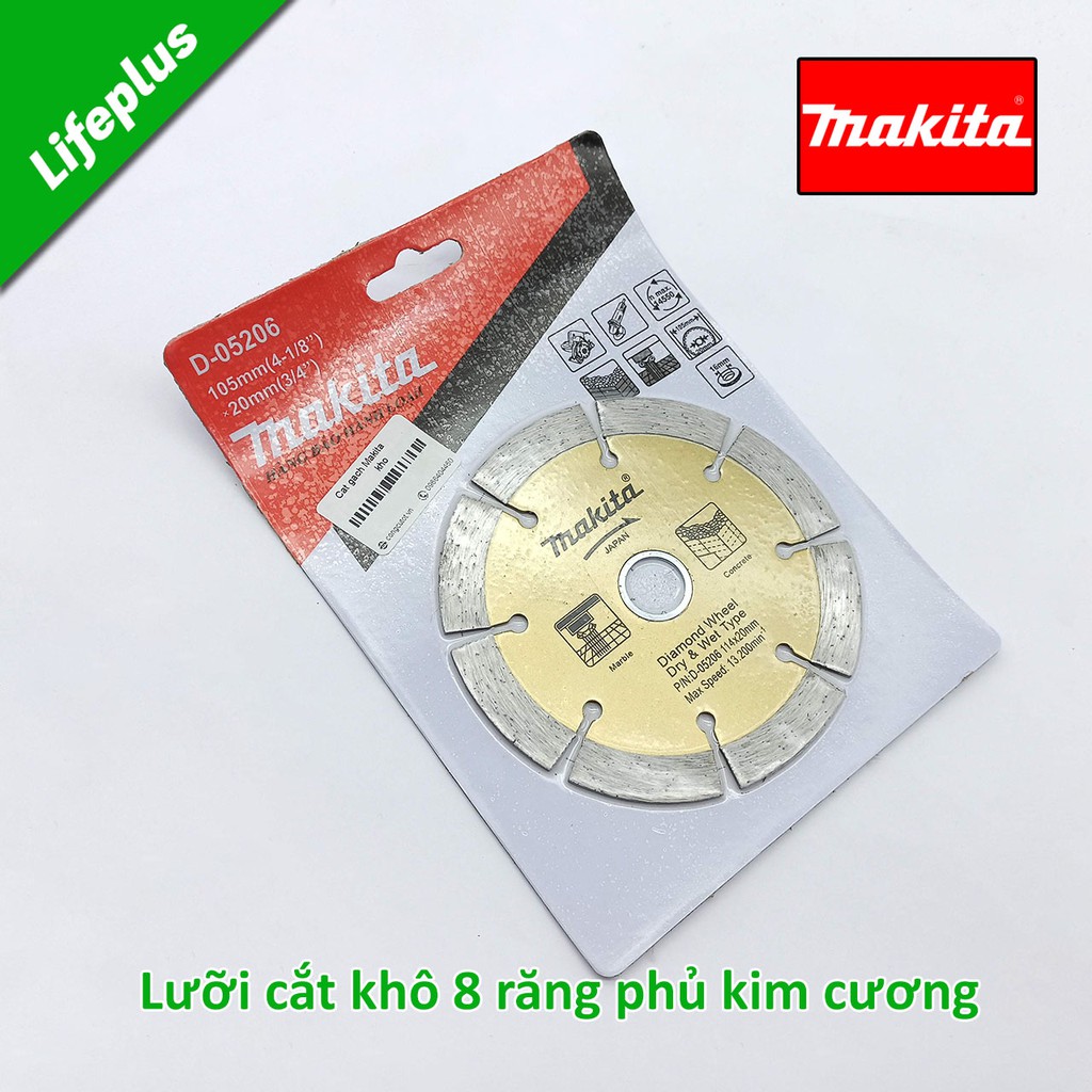 Lưỡi cắt đá và bê tông Makita 114x12x20mm