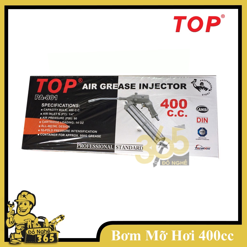 Bơm mỡ bằng hơi 400cc Top