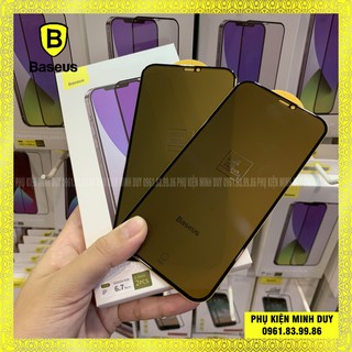 (Bộ 2 miếng) Kính cường lực chống nhìn trộm Baseus cho Iphone 12