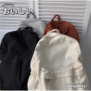 Balo canvas basic trơn có sẵn