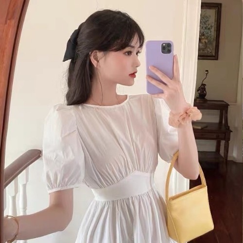 Đầm Nữ ❤ đầm trắng dây cột nơ lưng,kiểu dáng tinh tế thời trang ❤KÈM HÌNH THẬT | BigBuy360 - bigbuy360.vn
