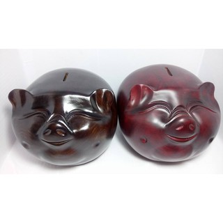 Ống heo tiết kiệm bằng gỗ - Heo lớn 25cm