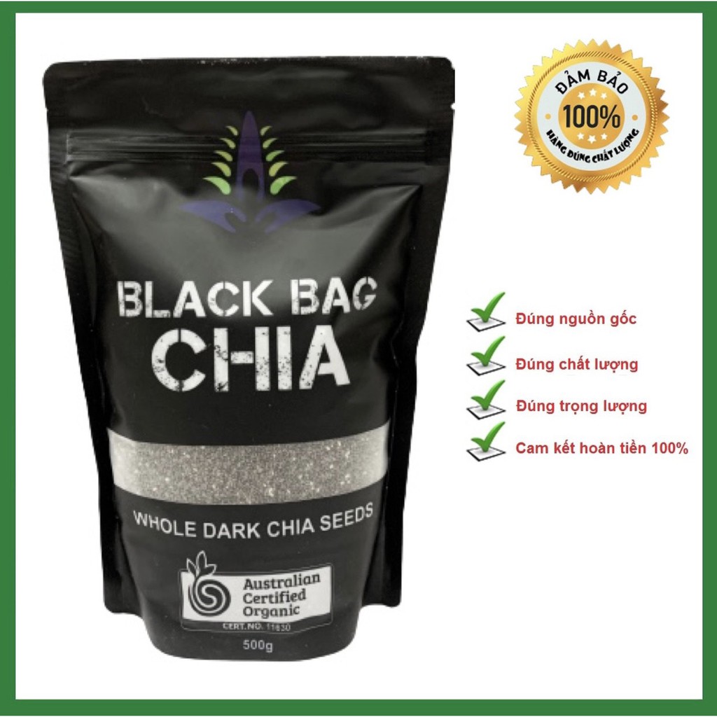 [DATE T6/2023]🎁FREESHIP🎁Hạt chia ÚC organic chia seeds 500g- Hàng công ty xuất khẩu chính hãng (DATE MỚI)