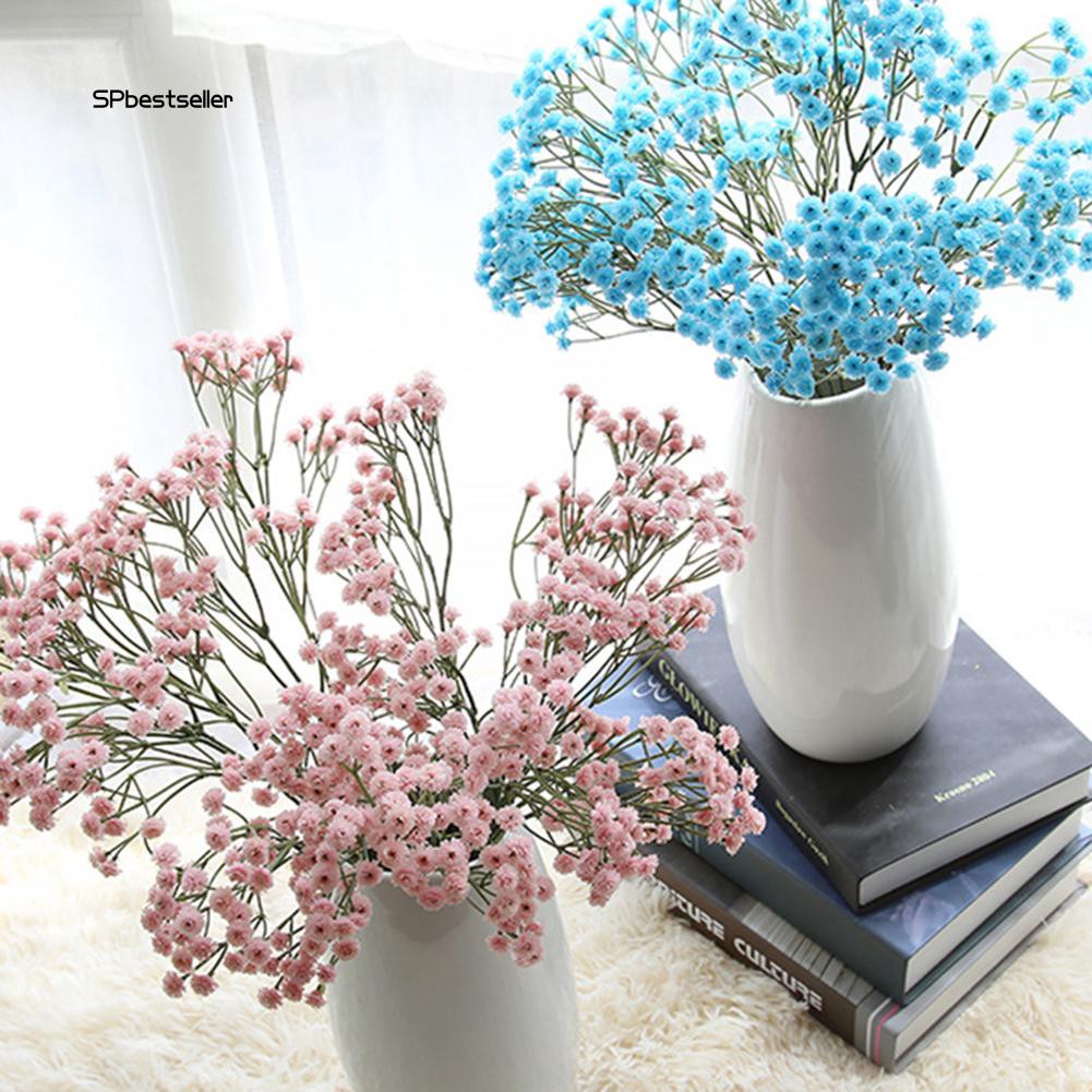 Bó hoa cẩm chướng giả bằng nhựa nhiều màu để trang trí