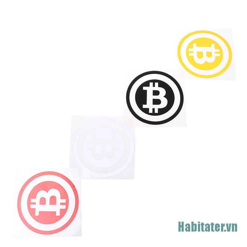 【Habitater】Bitcoin Car Sticker Cryptocurrency Blockchain Sticker Vinyl Car Window Decal