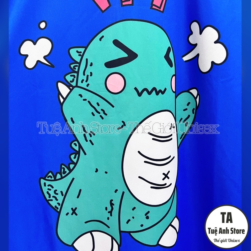 Bộ Đồ Thể Thao Nam Thun Lạnh In Chuyển Nhiệt - Set Khủng Long màu sắc trẻ trung năng động - Ảnh Chụp Thật TUEANHSTORE