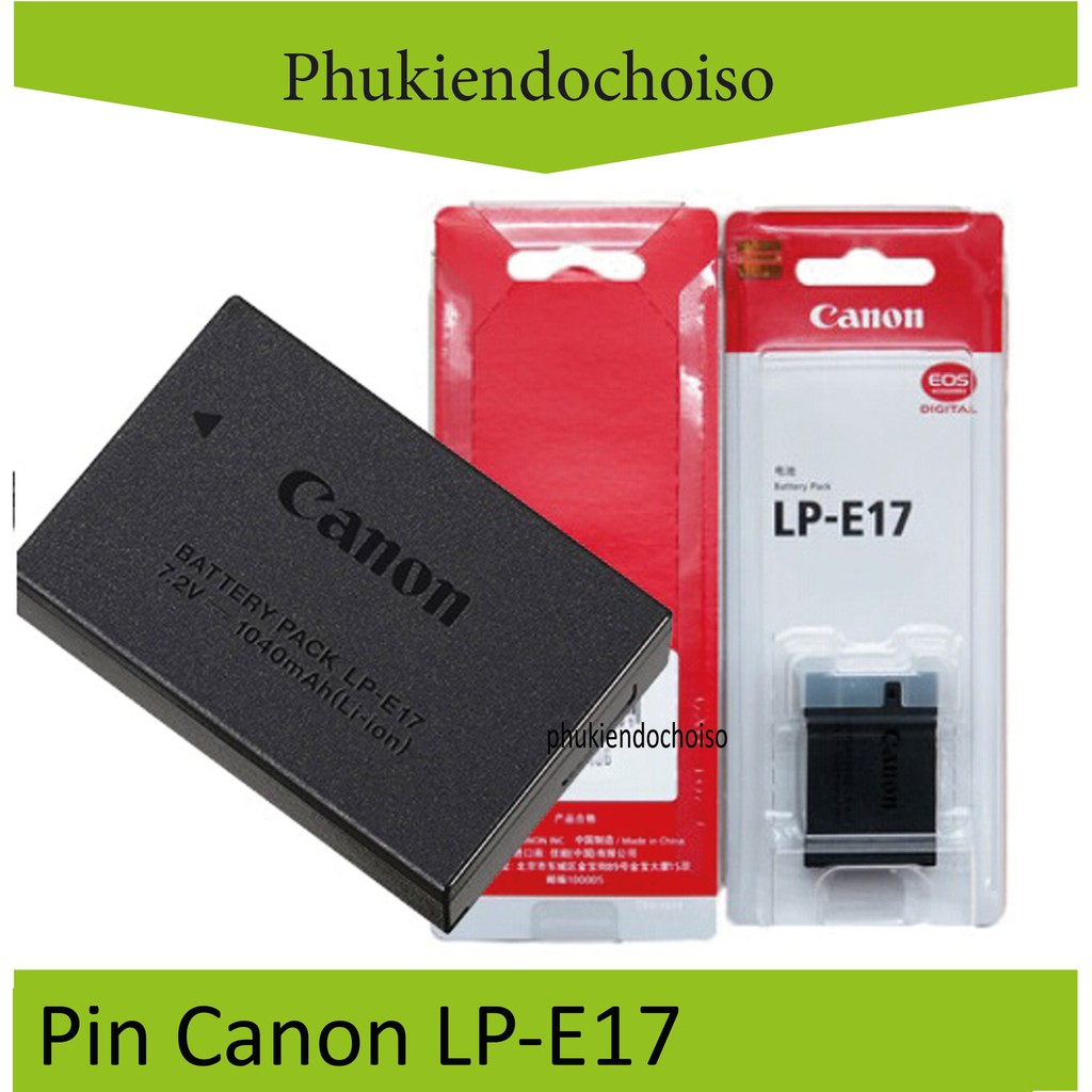 Pin thay thế Pin máy ảnh Canon LP-E17 (Không sạc được sạc zin)